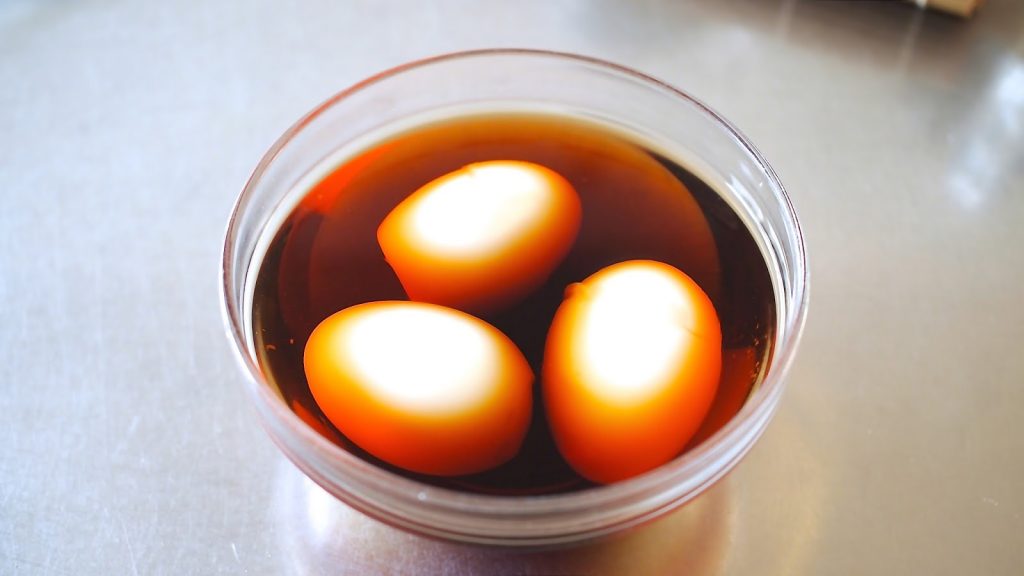 marinated Ramen eggs